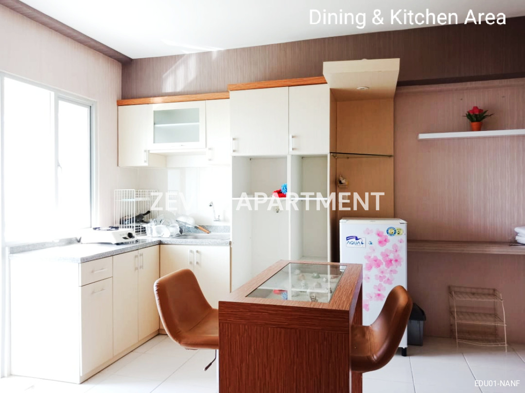 SEWA APARTEMEN EDUCITY 2 BEDROOM CORNER FURNIS