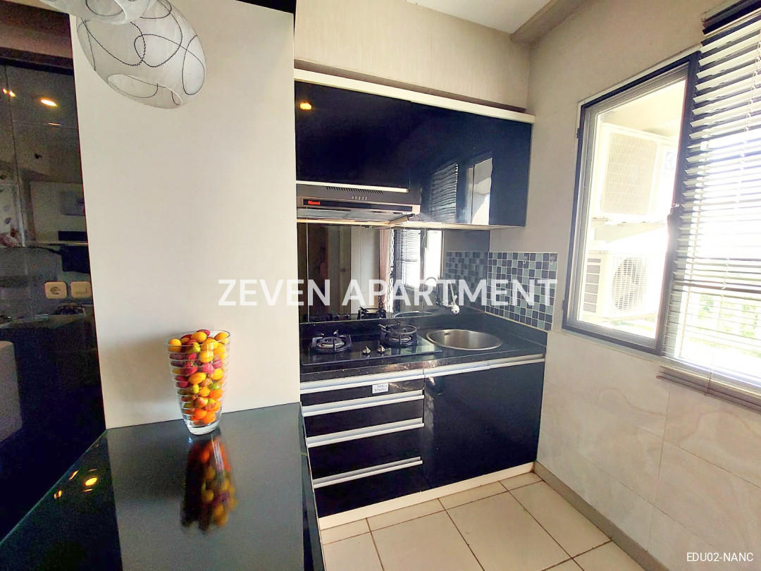 SEWA APARTEMEN EDUCITY 2 BEDROOM CORNER FURNIS LENGKAP